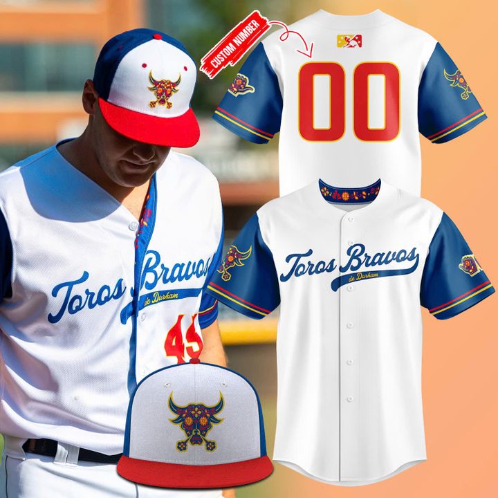 Durham Bulls Latin American Hispanic "Toros Bravos" Special Baseball Jersey Durham Bulls Latin American Hispanic "Toros Bravos" Special Baseball Jersey