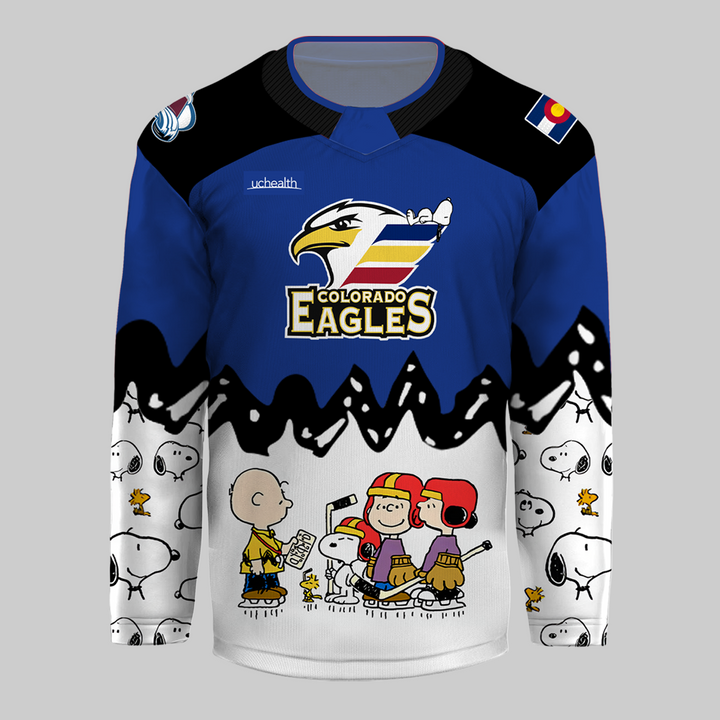 Colorado Eagles x Peanut Night "Snoopy" Special Hockey Jersey Colorado Eagles x Peanut Night "Snoopy" Special Hockey Jersey