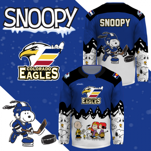 Colorado Eagles x Peanut Night “Snoopy” Special Hockey Jersey