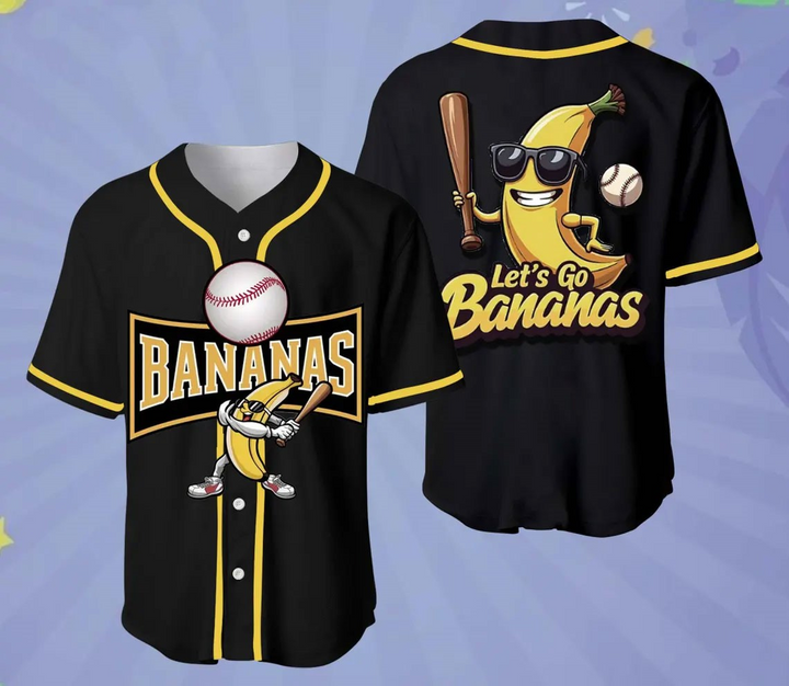 Savannah Bananas 2025 "Let's Go Bananas" Special Baseball Jersey Savannah Bananas 2025 "Let's Go Bananas" Special Baseball Jersey