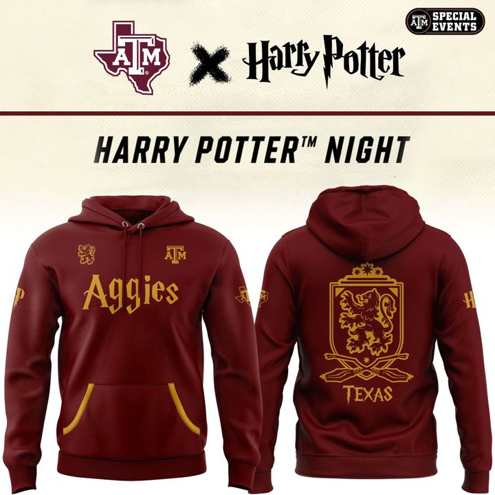 Texas A&m Aggies X Harry Potter Night Special Hoodie Texas A&m Aggies X Harry Potter Night Special Hoodie