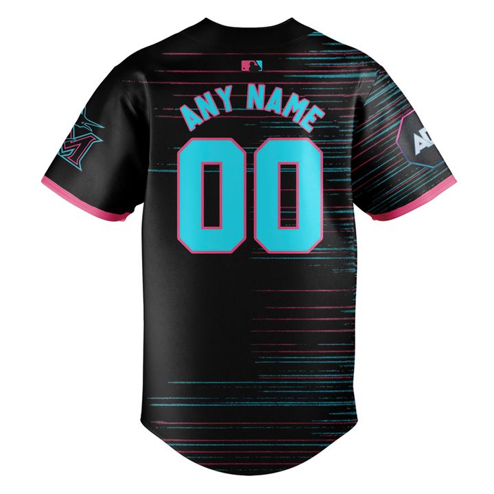 Miami Marlins RetroWave City Connect 2025 Jersey Miami Marlins RetroWave City Connect 2025 Jersey