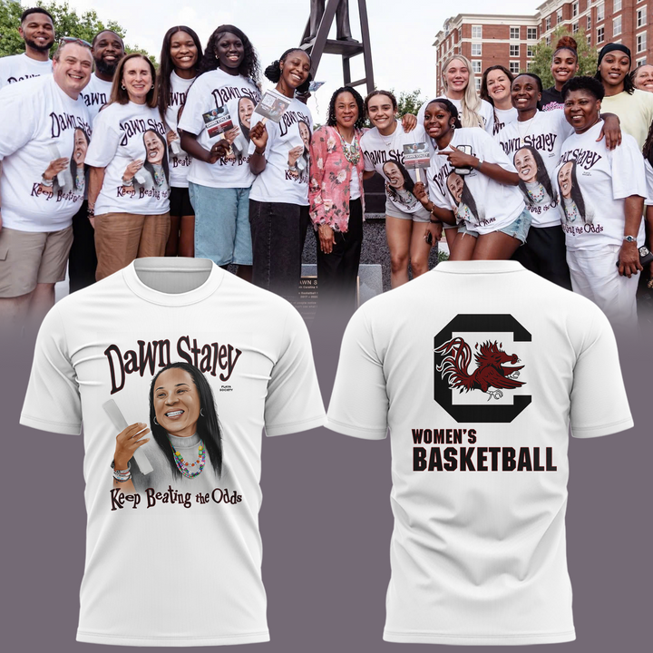 South Carolina Gamecocks Dawn Staley "Keep Beating The Odds" Special White Shirt South Carolina Gamecocks Dawn Staley "Keep Beating The Odds" Special White Shirt