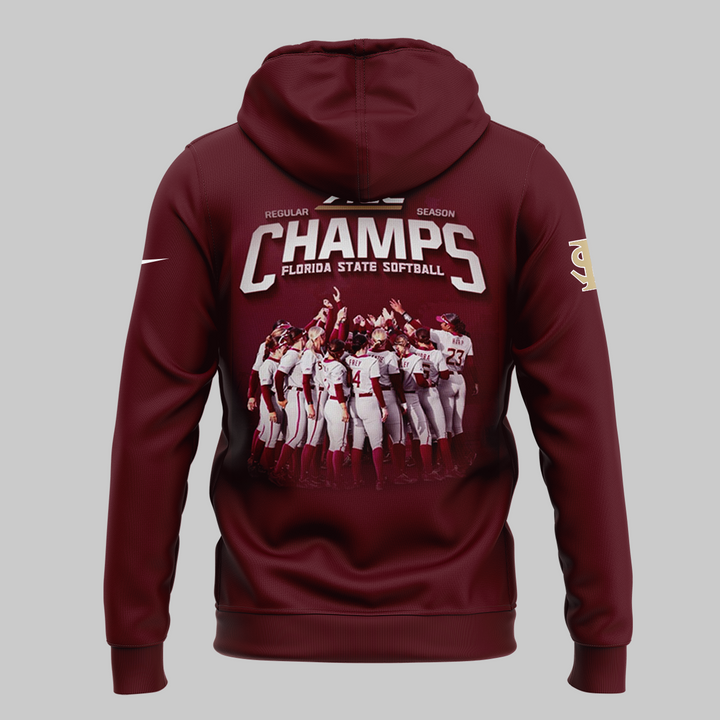 Florida State Softball Acc Regular Season Champs Hoodie Florida State Softball Acc Regular Season Champs Hoodie