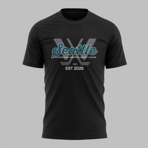 PWHL Seattle Limited Edition 2025 Black TSHIRT
