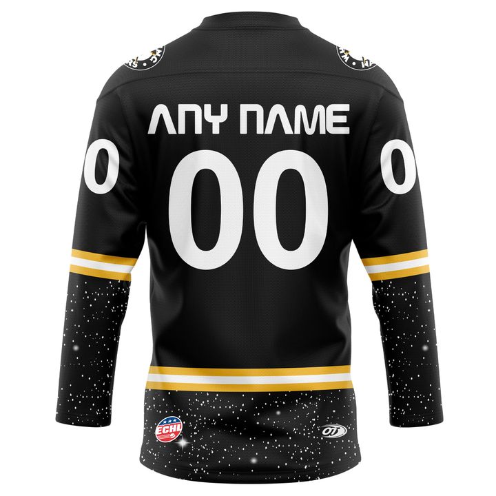 Wheeling Nailers X Star Wars Night Special Black Personalized Jersey Wheeling Nailers X Star Wars Night Special Black Personalized Jersey