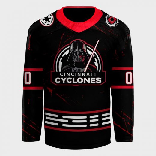 Cincinnati Cyclones X Star Wars Night Special Black Personalized Jersey