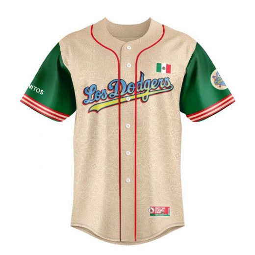 Los Angeles Dodgers x Lucha Dodgers Mexican Heritage Night Baseball Jersey