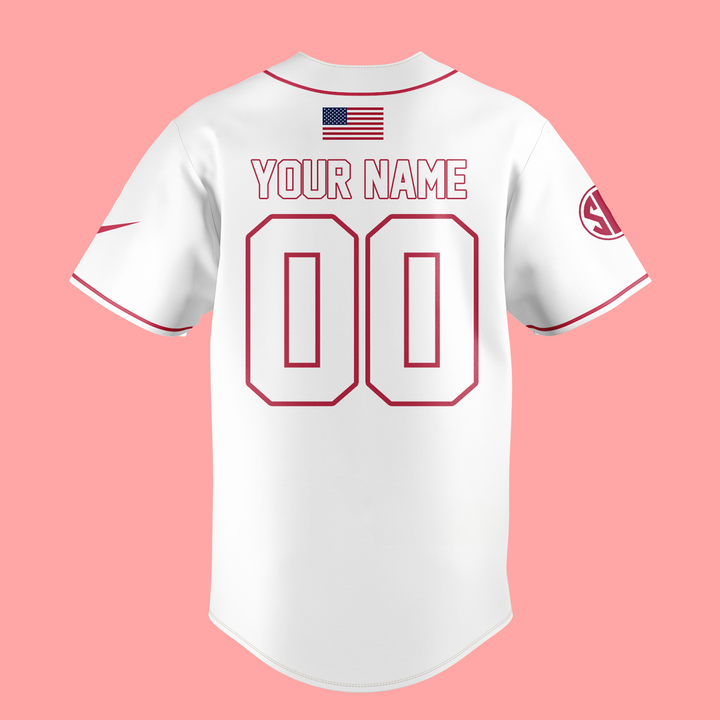 Arkansas Razorback Baseball 2025 First To 40 Baseball Jersey Arkansas Razorback Baseball 2025 First To 40 Baseball Jersey