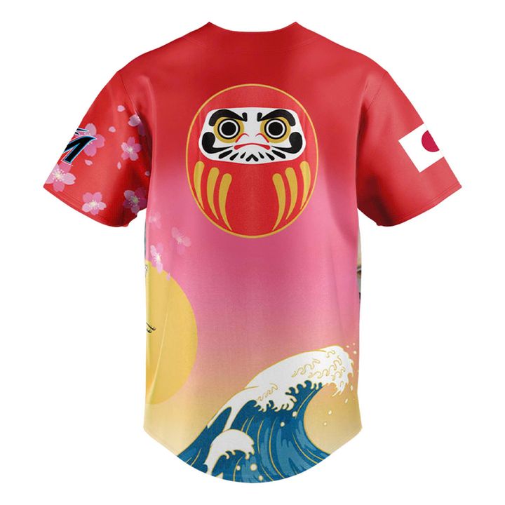 Miami Marlins Japanese Heritage Celebration Baseball Jersey Miami Marlins Japanese Heritage Celebration Baseball Jersey