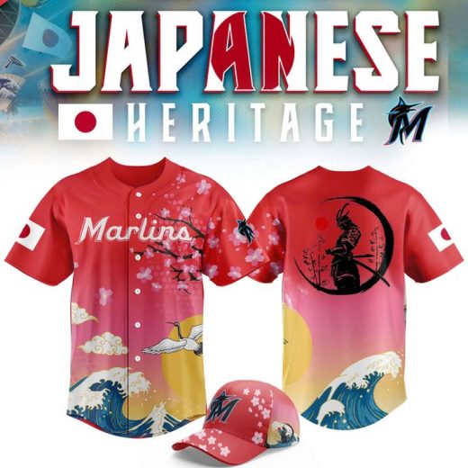 Miami Marlins Japanese Heritage Celebration Baseball Jersey