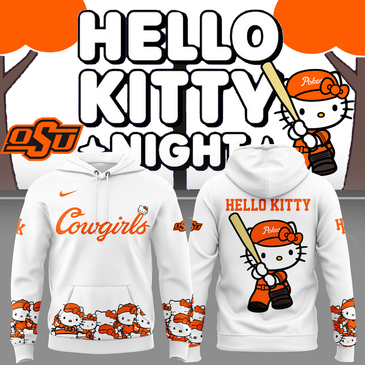 OSU Cowgirl Softball x Hello Kitty Hoodie OSU Cowgirl Softball x Hello Kitty Hoodie