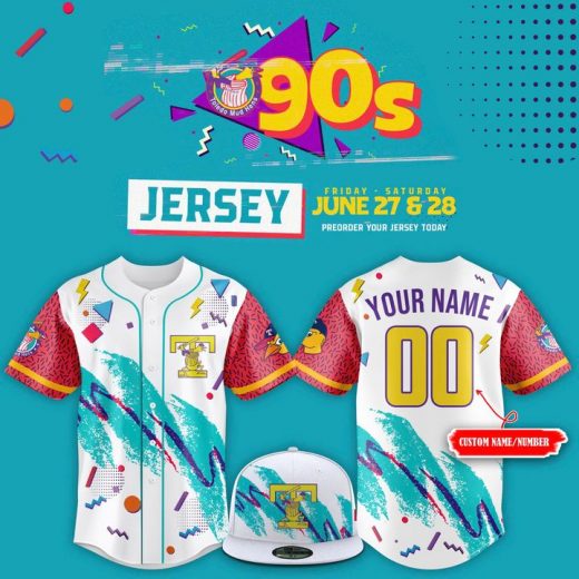 The Toledo Mud Hen 90s Special Edition Baseball Jersey