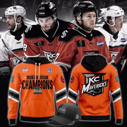 Kansas City Mavericks 2025 Mountain Division Champions Hockey Jersey