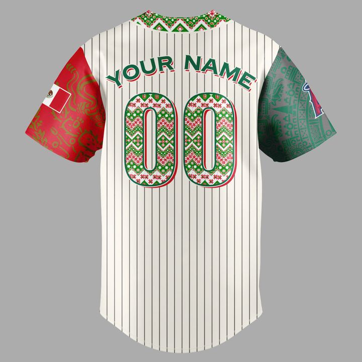 Los Angeles Angels 2025 Mexican Heritage Night Baseball Jersey Los Angeles Angels 2025 Mexican Heritage Night Baseball Jersey