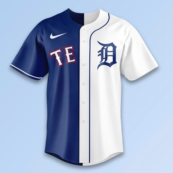 Detroit Tigers x Texas Rangers 2025 Custom Jersey Detroit Tigers x Texas Rangers 2025 Custom Jersey