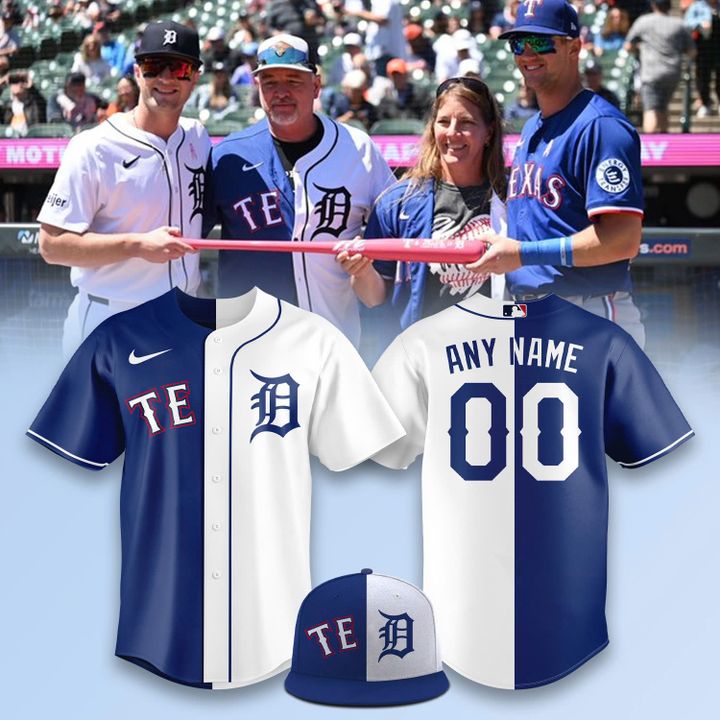 Detroit Tigers x Texas Rangers 2025 Custom Jersey Detroit Tigers x Texas Rangers 2025 Custom Jersey