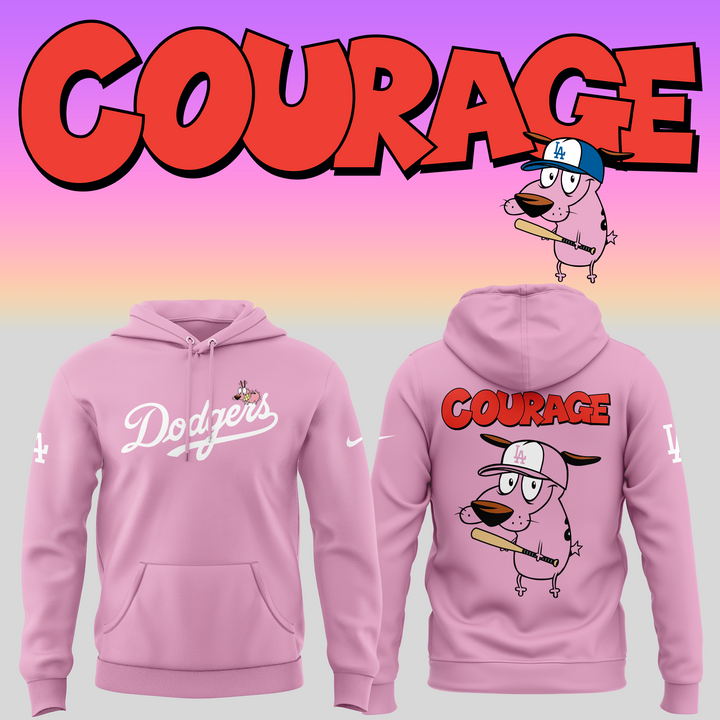 Los Angeles Dodgers x Courage Dog 2025 Hoodie Los Angeles Dodgers x Courage Dog 2025 Hoodie