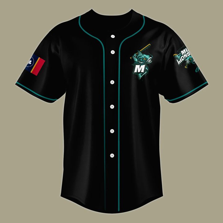 Mississippi Mud Monsters Special New 2025 Black Baseball Jersey Mississippi Mud Monsters Special New 2025 Black Baseball Jersey