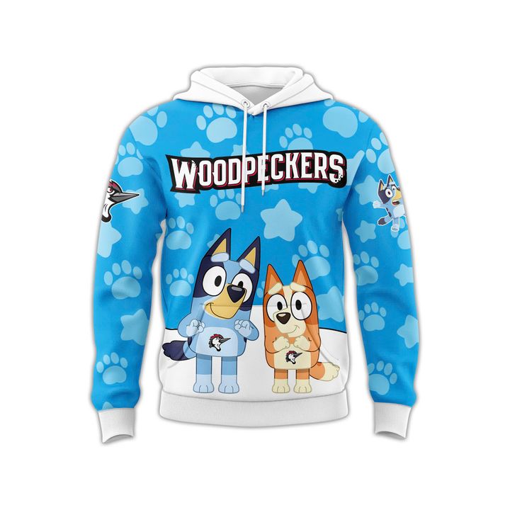 Fayetteville Woodpeckers x Bluey Day Special Hoodie Fayetteville Woodpeckers x Bluey Day Special Hoodie