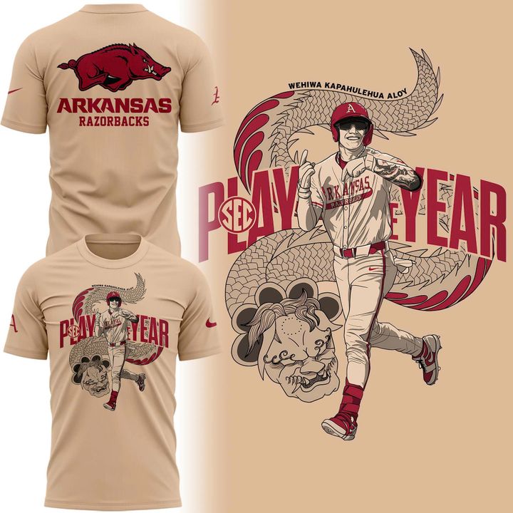 Arkansas Razorbacks THE DRAGON Wehiwa Aloy T-shirt Arkansas Razorbacks THE DRAGON Wehiwa Aloy T-shirt