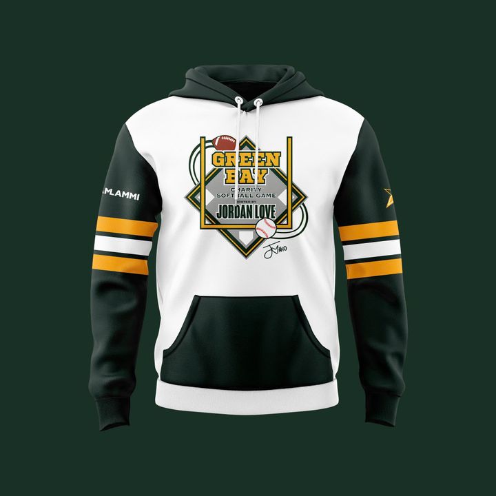 Green Bay Packers x Jordan Love Special White Hoodie Green Bay Packers x Jordan Love Special White Hoodie