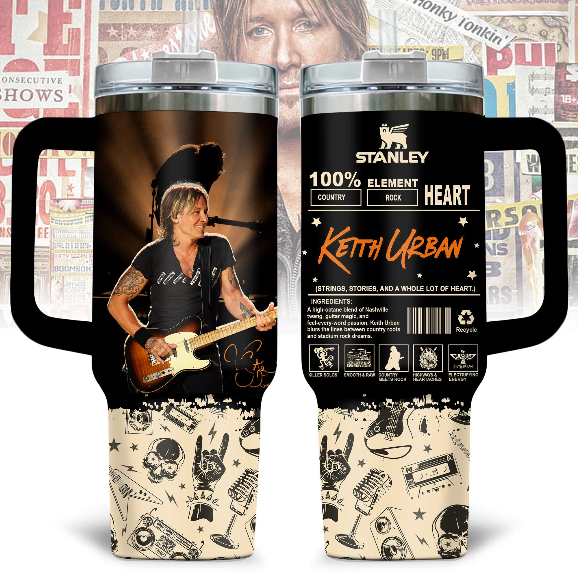 Keith Urban Strings Stories And a Whole Lot of Heart Stanley Tumbler Keith Urban Strings Stories And a Whole Lot of Heart Stanley Tumbler