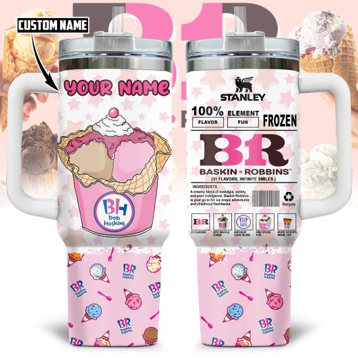 Baskin Robbins 2025 Custom Name Stanley Tumbler