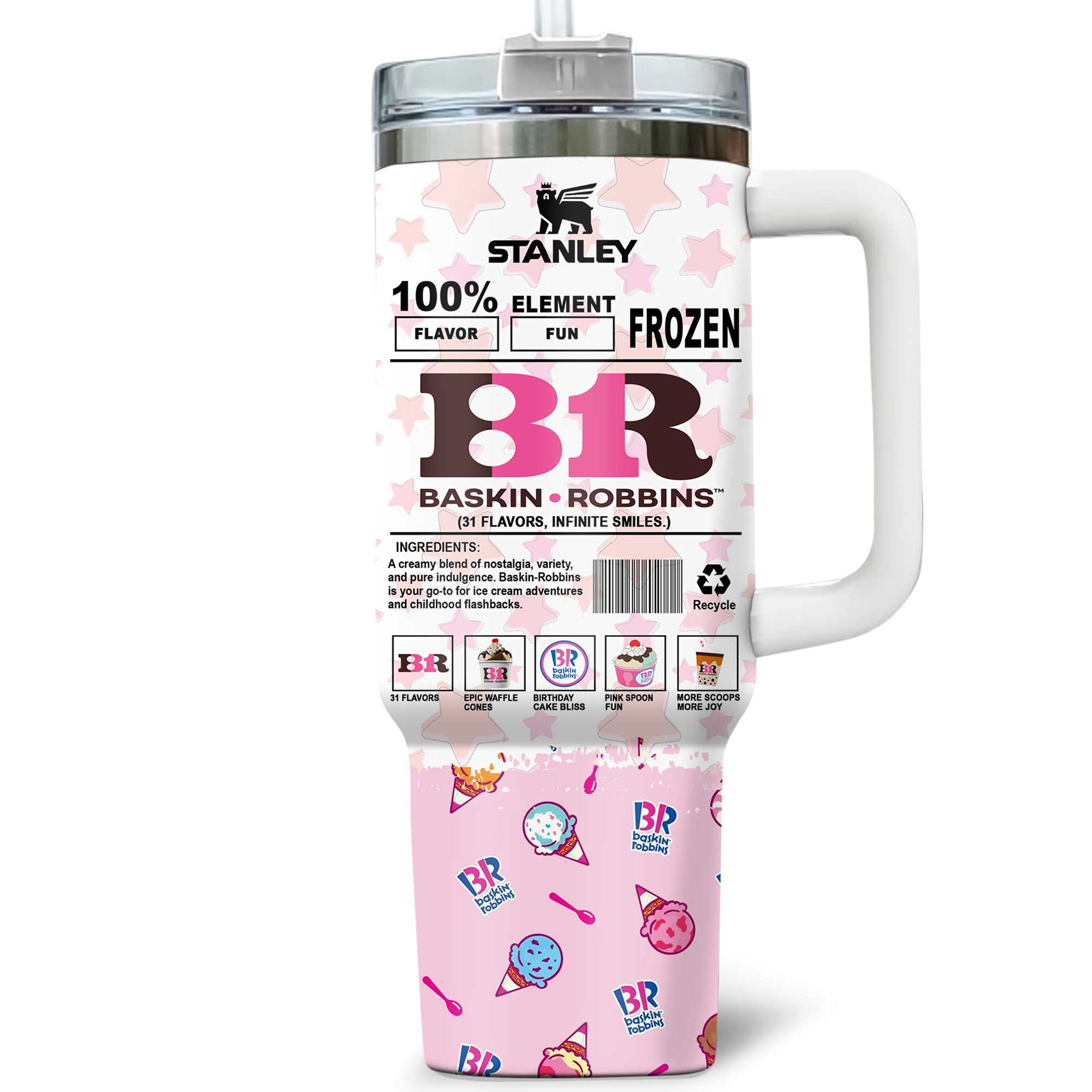 Baskin Robbins 2025 Custom Name Stanley Tumbler Baskin Robbins 2025 Custom Name Stanley Tumbler