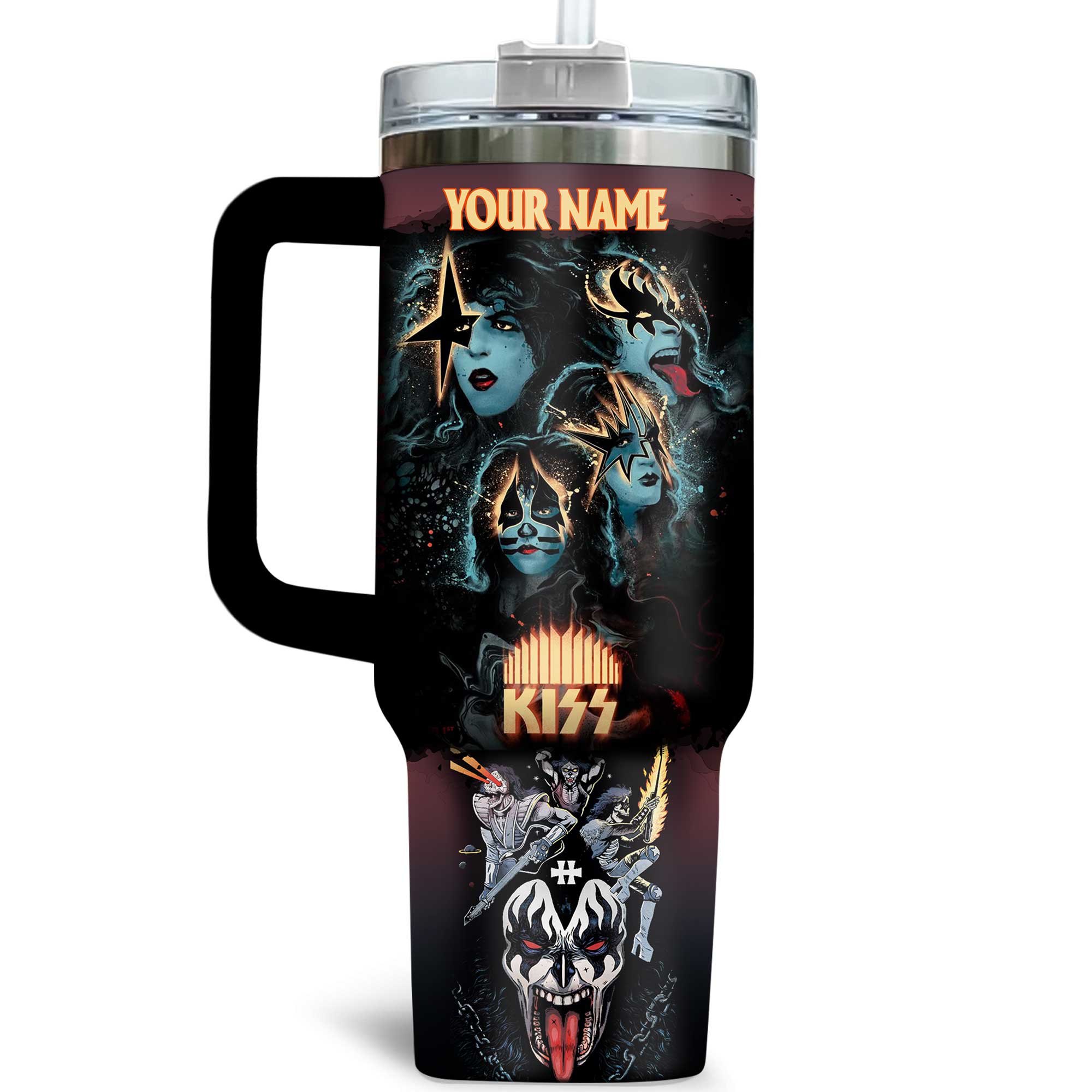 Kiss Band 2025 Gift For Fans Customized Stanley Tumbler Kiss Band 2025 Gift For Fans Customized Stanley Tumbler