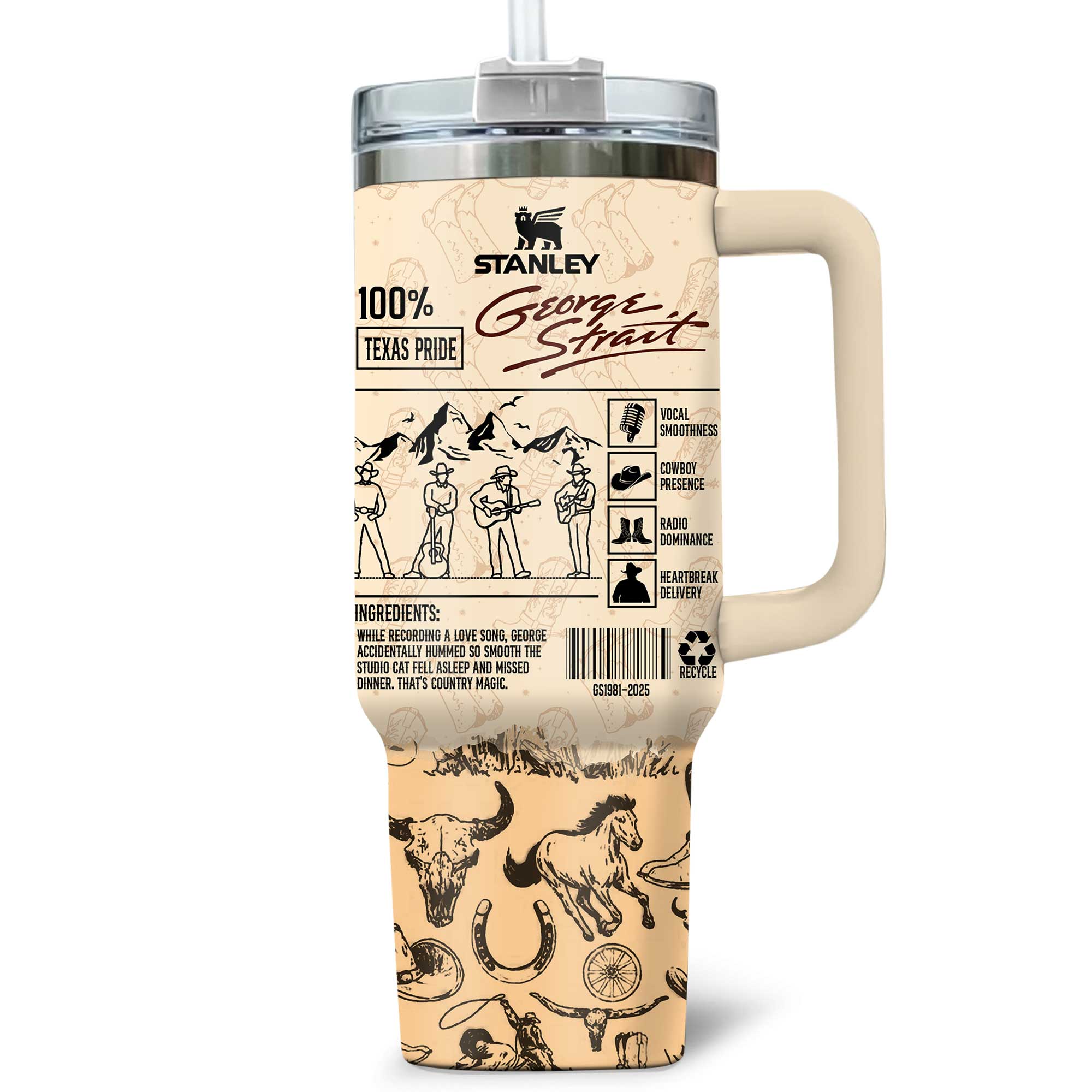George Strait American Singer 2025 New Stanley Tumbler George Strait American Singer 2025 New Stanley Tumbler