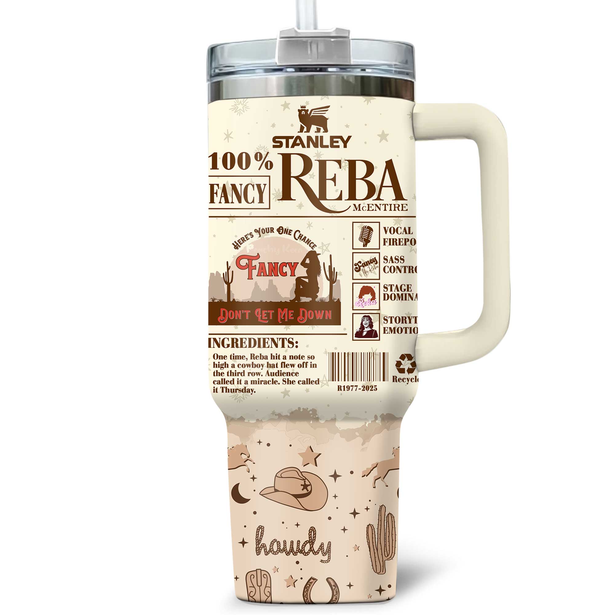Reba McEntire 2025 Live In Concert Stanley Tumbler Reba McEntire 2025 Live In Concert Stanley Tumbler