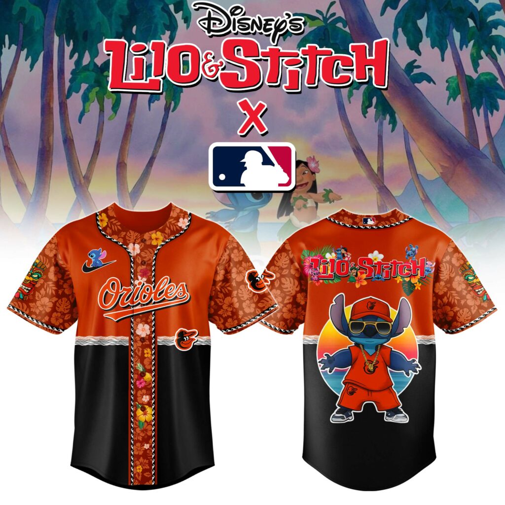 Baltimore Orioles MLB x Lilo & Stitch Jersey Baltimore Orioles MLB x Lilo & Stitch Jersey