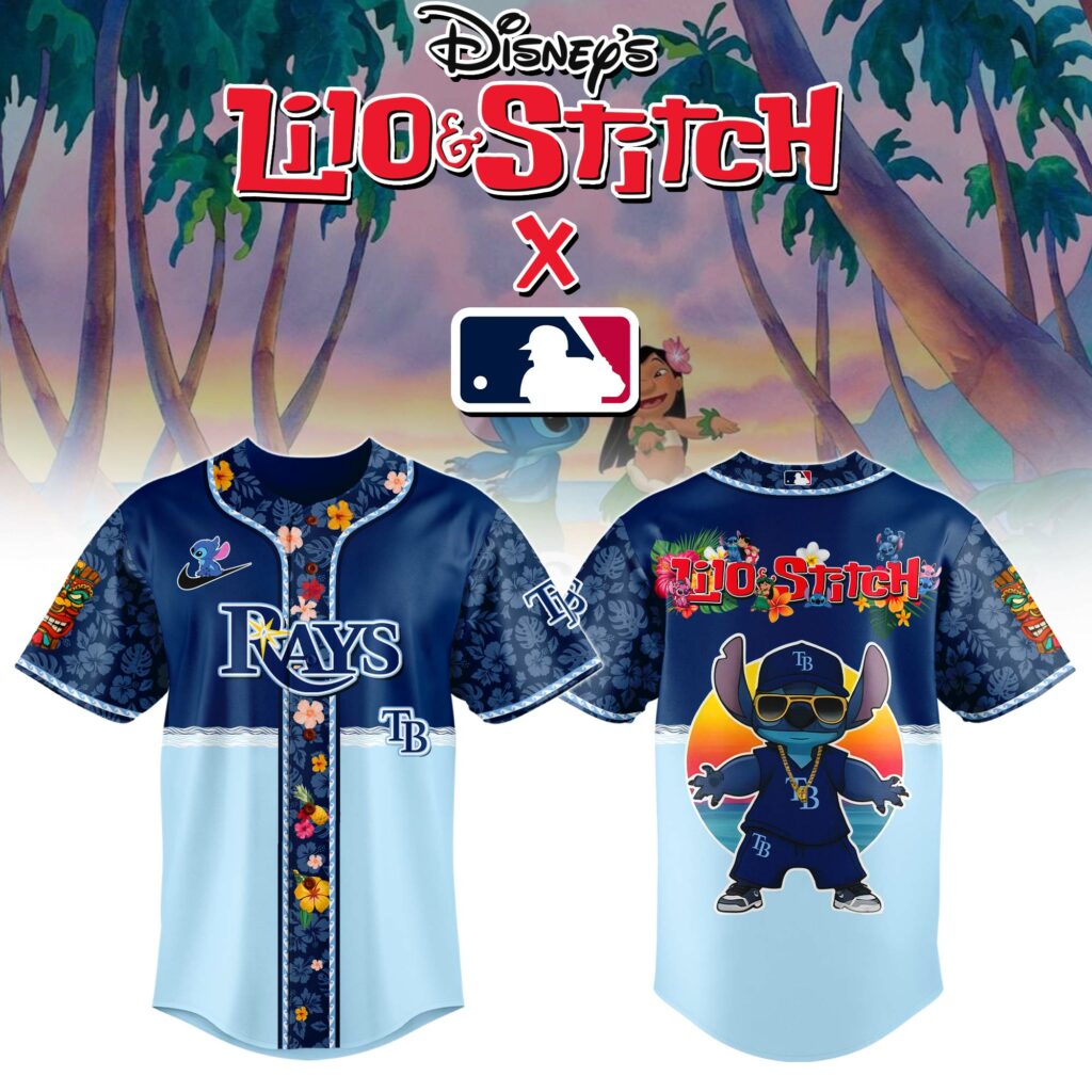 Tampa Bay Rays MLB x Lilo & Stitch Jersey Tampa Bay Rays MLB x Lilo & Stitch Jersey