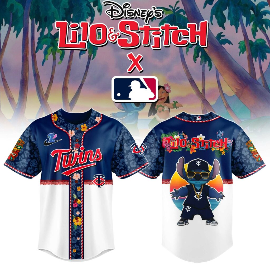 Minnesota Twins MLB x Lilo & Stitch Jersey Minnesota Twins MLB x Lilo & Stitch Jersey