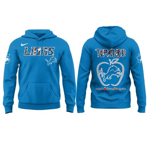 Detroit Lions x Teacher Appreciation 2025 Hoodie Set