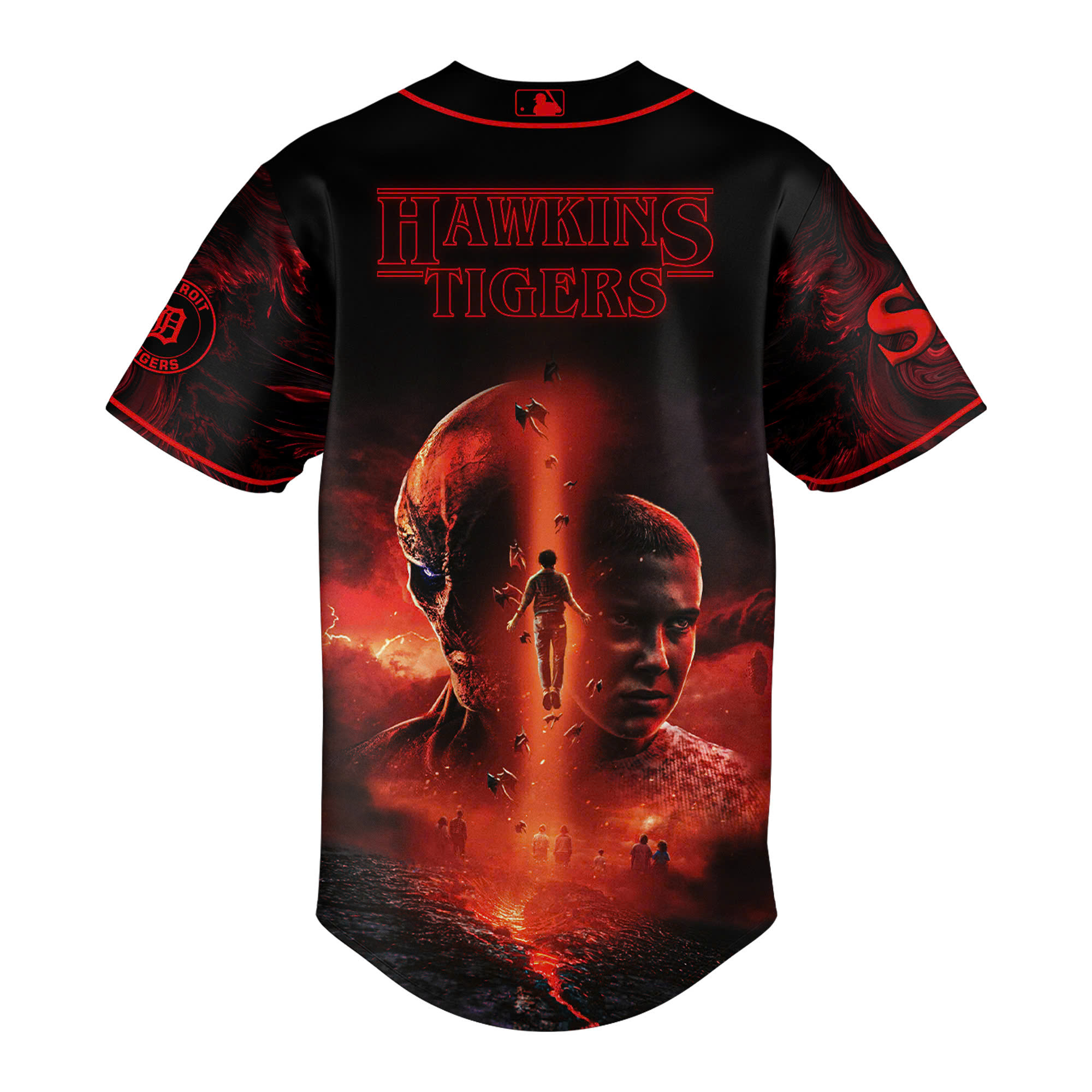 Detroit Tigers x Stranger Things 2025 Baseball Jersey Detroit Tigers x Stranger Things 2025 Baseball Jersey