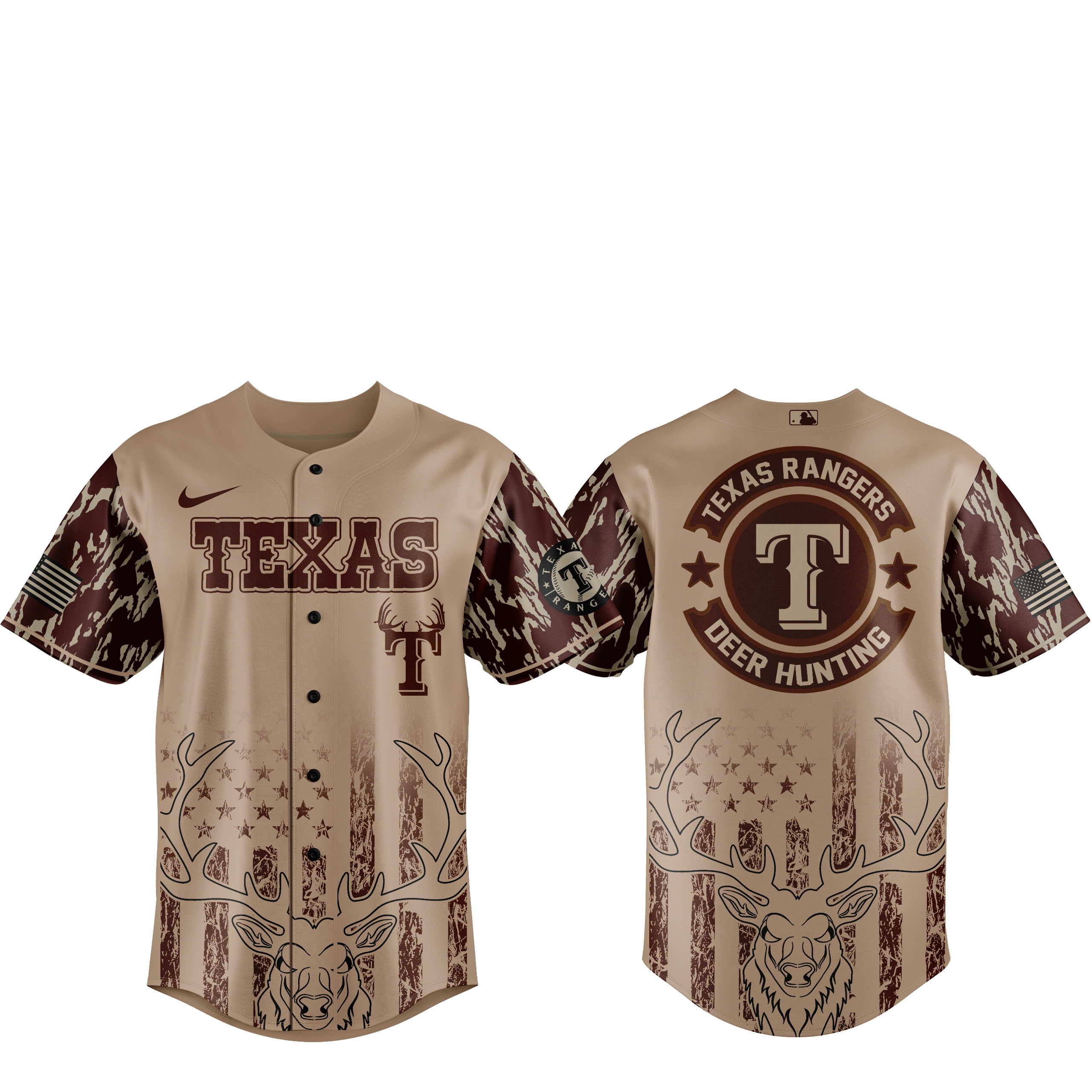 Texas Rangers x Deer Hunting 2025 Jersey Texas Rangers x Deer Hunting 2025 Jersey