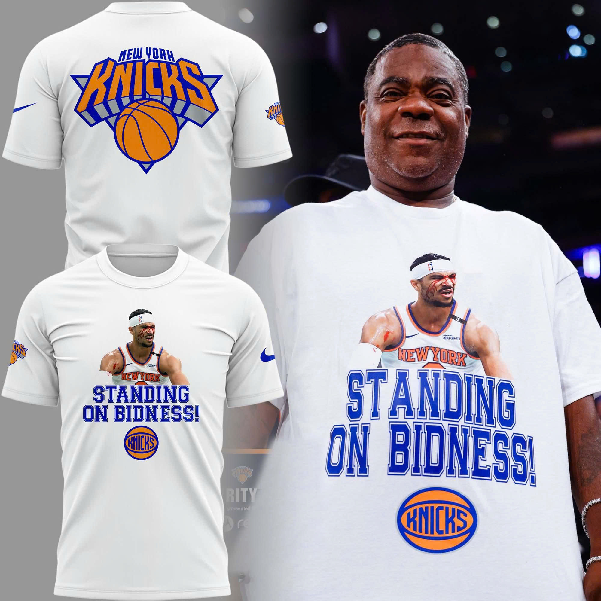 New York Knicks "STANDING ON BIDNESS!" Special Edition Shirt New York Knicks "STANDING ON BIDNESS!" Special Edition Shirt