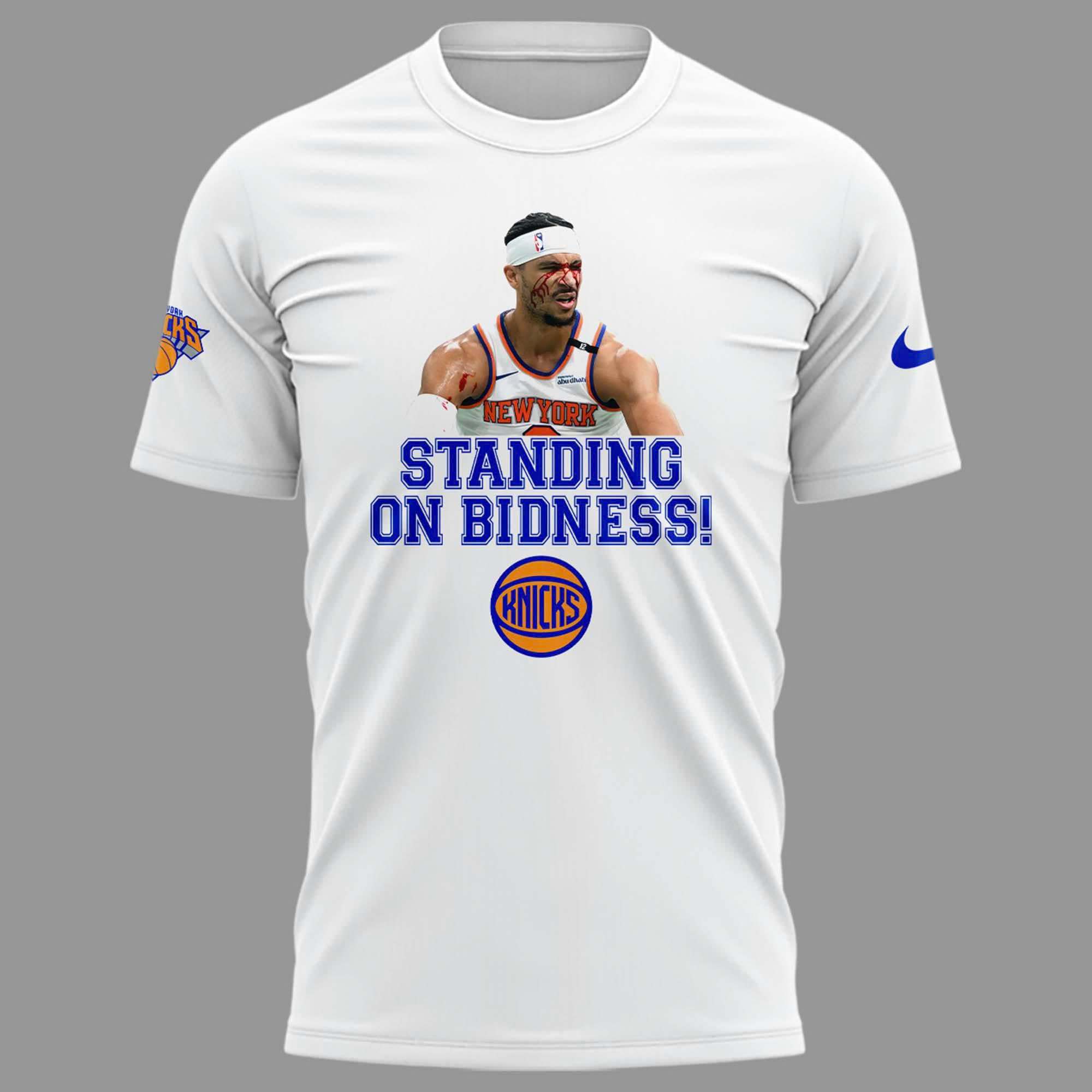 New York Knicks "STANDING ON BIDNESS!" Special Edition Shirt New York Knicks "STANDING ON BIDNESS!" Special Edition Shirt
