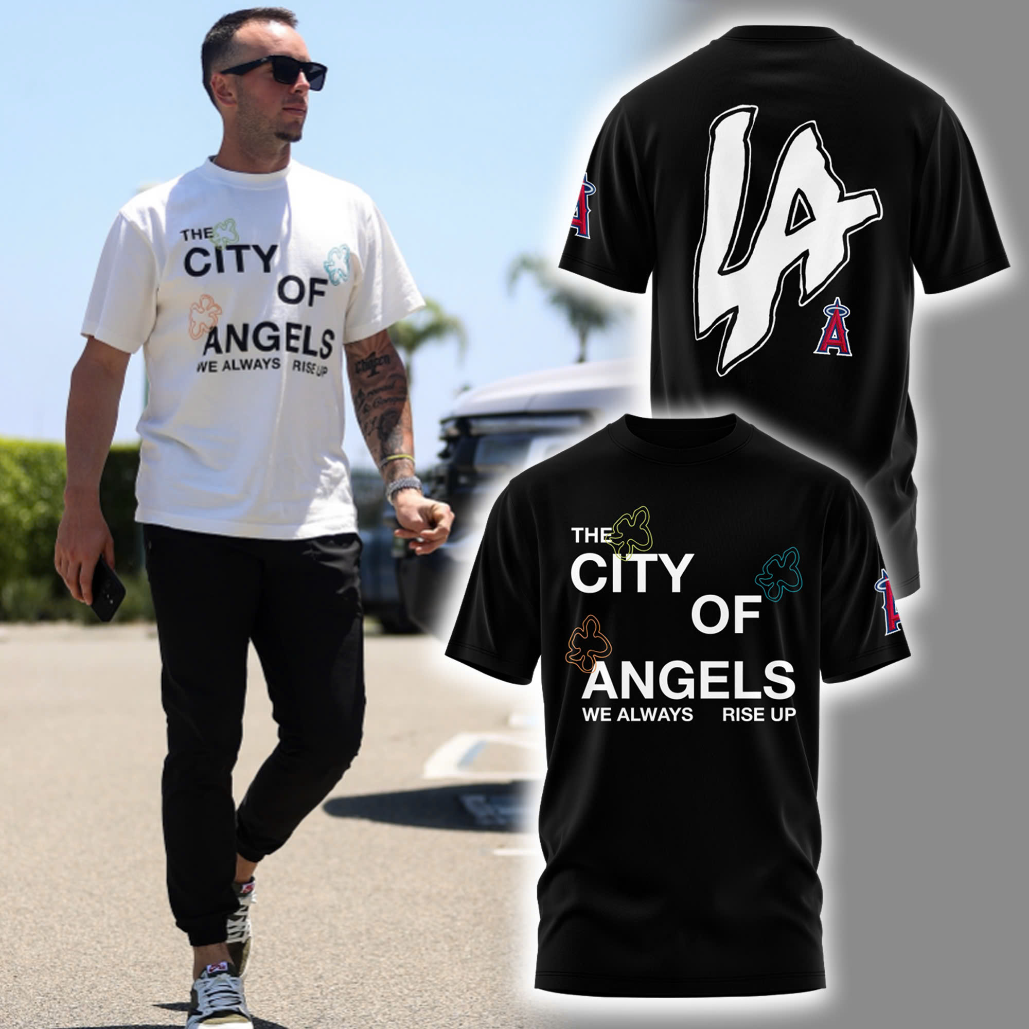 LA Angels "The city of Angel" Combo Tshirt LA Angels "The city of Angel" Combo Tshirt