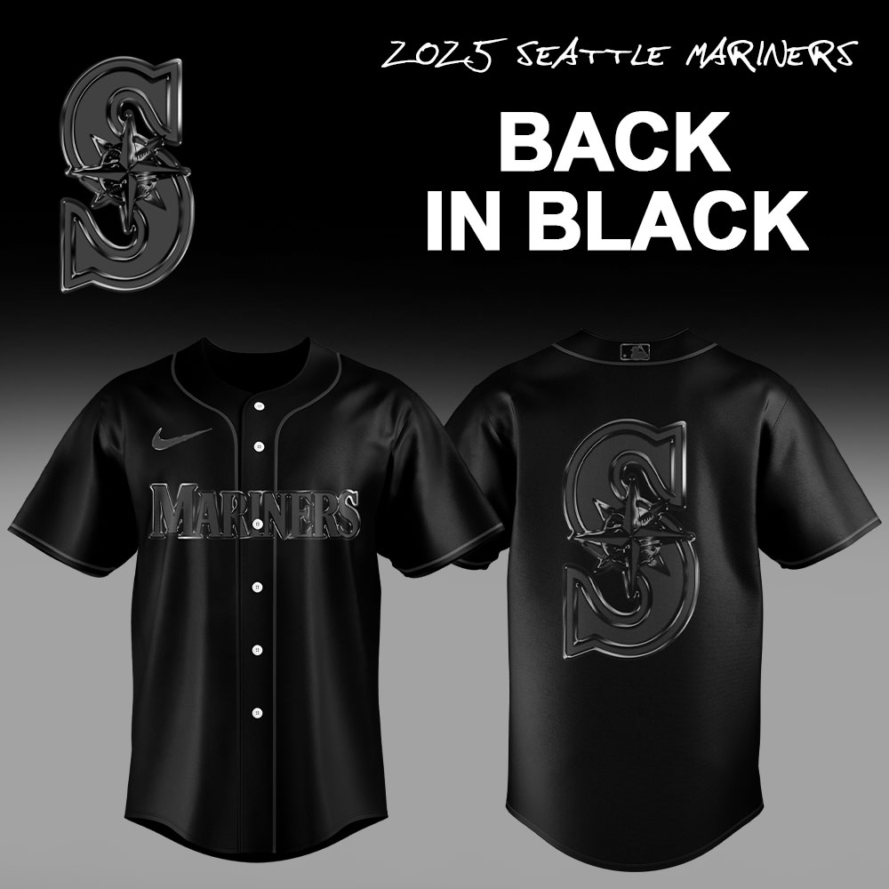 Seattle Mariners Back In Black Limited Edition Jersey Seattle Mariners Back In Black Limited Edition Jersey