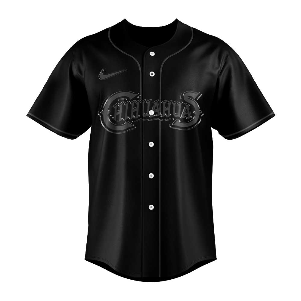 EL Paso Chihuahuas x Back In Black 2025 Baseball Jersey EL Paso Chihuahuas x Back In Black 2025 Baseball Jersey