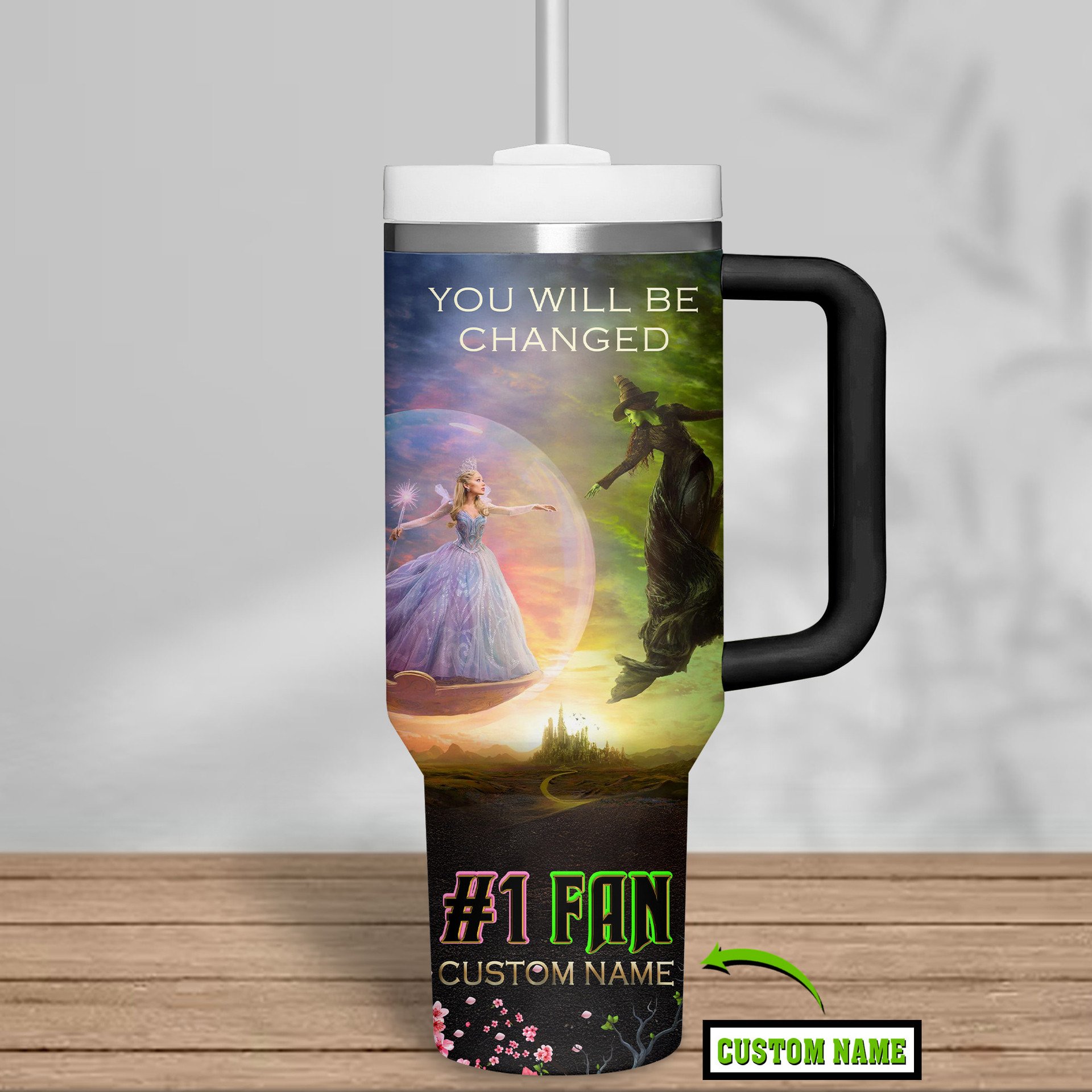 "WICKED FOR GOOD" Custom Name Stanley Tumbler "WICKED FOR GOOD" Custom Name Stanley Tumbler