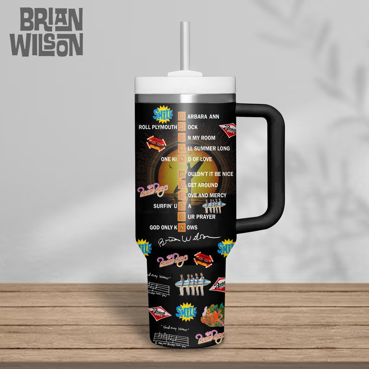 Brian Wilson The Beach Boys 1942-2025 Special 40oz Stanley Tumbler Brian Wilson The Beach Boys 1942-2025 Special 40oz Stanley Tumbler