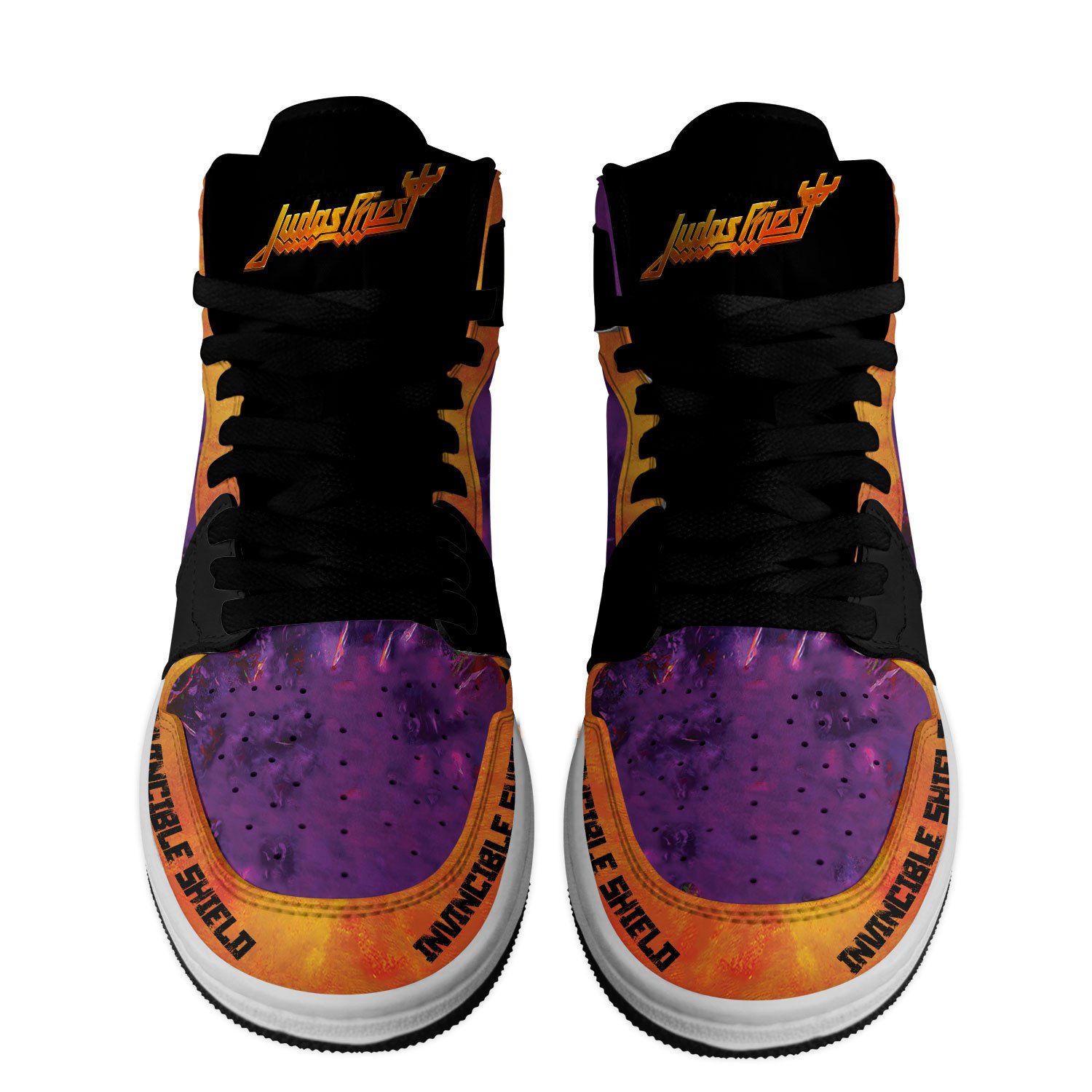 Judas Priest Shield Of Pain Tour 2025 Premium Air Jordan 1 Sneakers Judas Priest Shield Of Pain Tour 2025 Premium Air Jordan 1 Sneakers