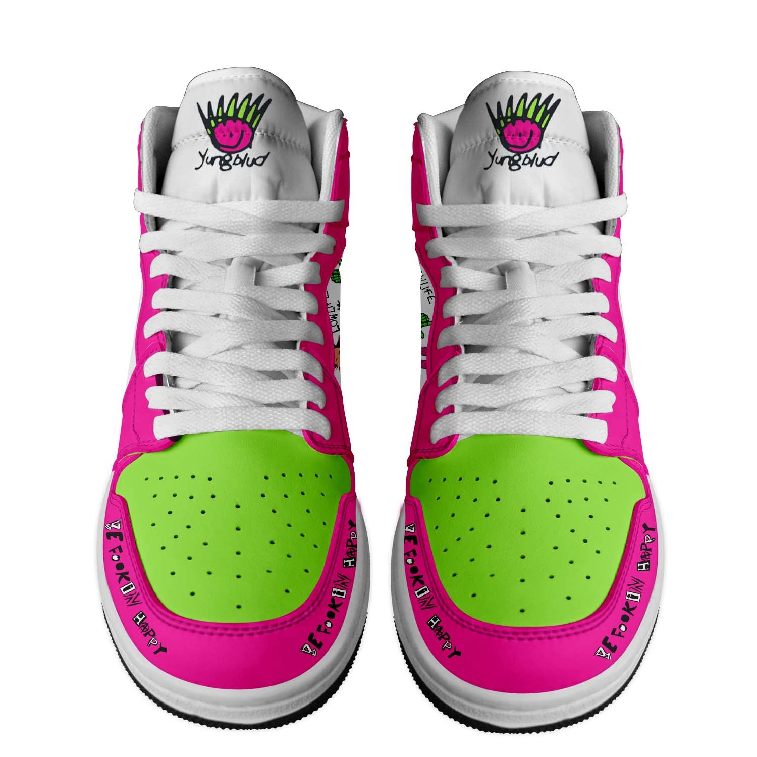 Yung Blud Be Fookin Happy 2025 Air Jordan 1 Sneakers Yung Blud Be Fookin Happy 2025 Air Jordan 1 Sneakers