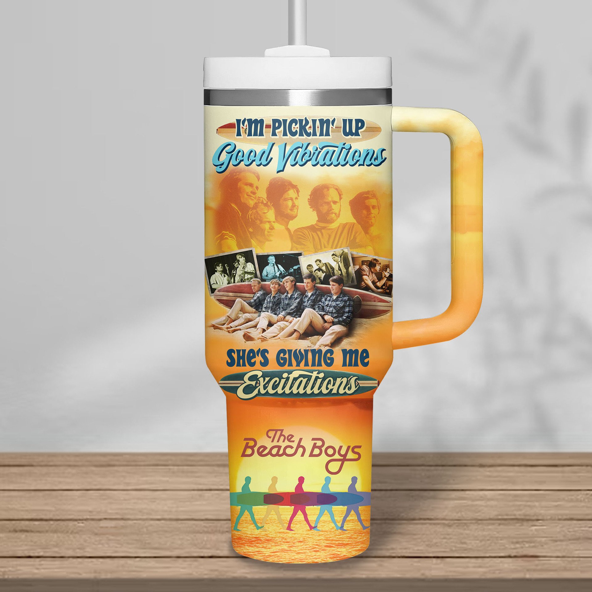 The Beach Boys "The Sound of Summer Tour 2025" Tumbler 40oz with Handle The Beach Boys "The Sound of Summer Tour 2025" Tumbler 40oz with Handle
