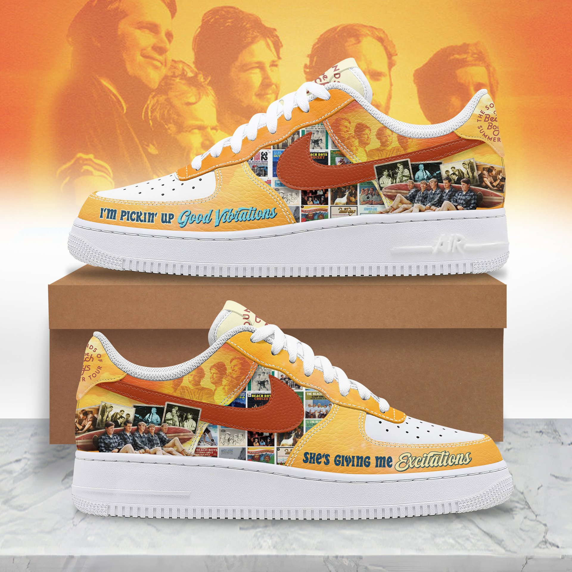 The Beach Boys "The Sound of Summer Tour 2025" Special Air Force 1 Sneaker The Beach Boys "The Sound of Summer Tour 2025" Special Air Force 1 Sneaker