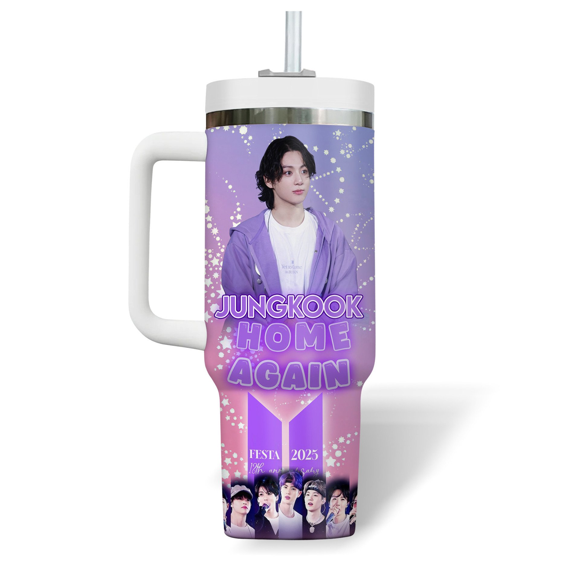 Jungkook BTS Home Again Festa 2025 Premium 40 oz Stanley Tumbler Jungkook BTS Home Again Festa 2025 Premium 40 oz Stanley Tumbler